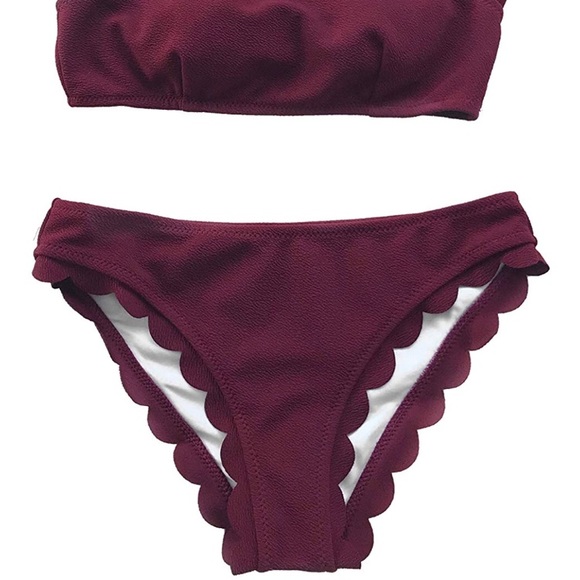 CUPSHE Rain of Petals One Shoulder Bikini - Picture 2 of 2